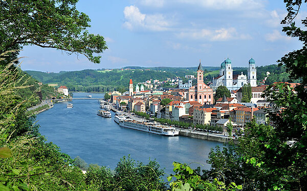 Dreiflüssestadt Passau in Bayern